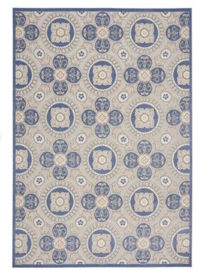 7’ x 10’/ Nourison Veranda Indoor/Outdoor Area Rug, Versailles,